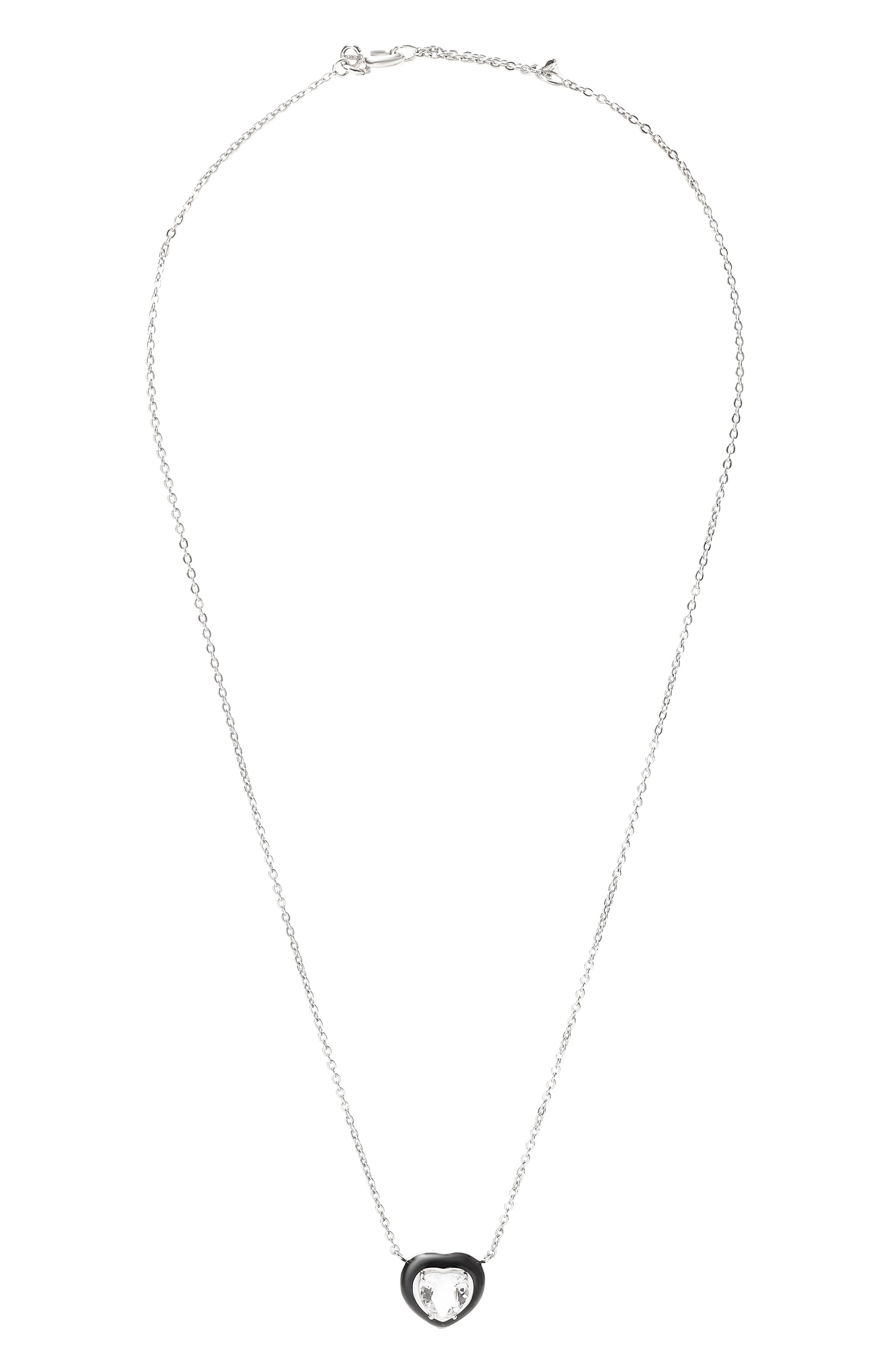 Подвеска с хрусталем и черной эмалью courage MOONKA, арт. crg-nl1-crs, фото 1