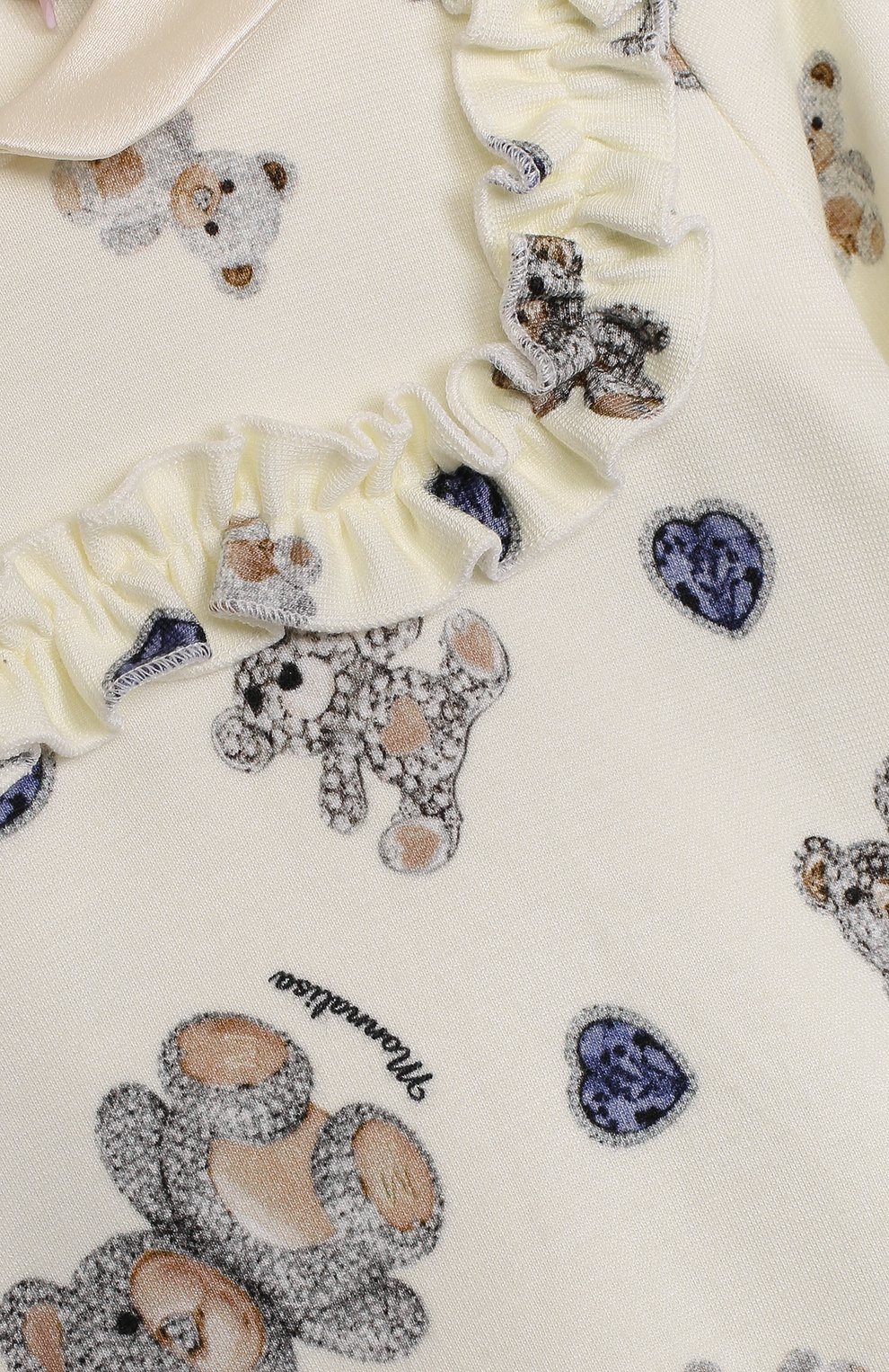 Мини-платье с принтом и оборками MONNALISA, арт. 310930, фото 3