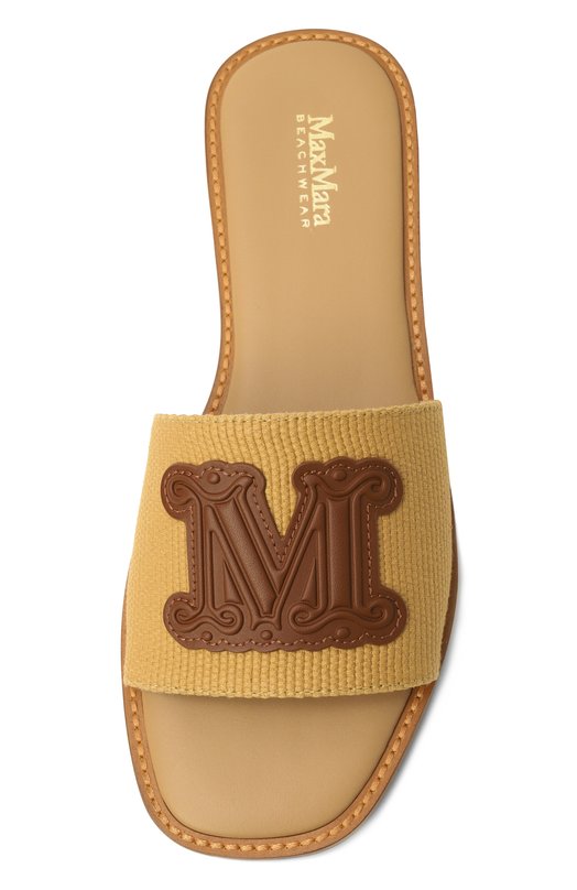Текстильные шлепанцы Geneve Max Mara GENE 2516521019 Бежевый  GENE 2516521019 Фото 6