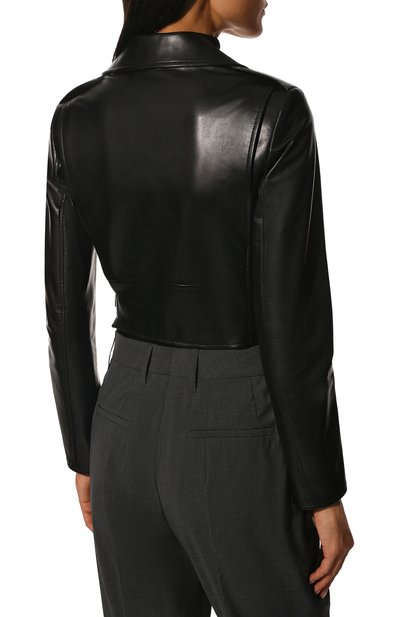 Кожаная куртка PRADA черного цвета по цене 420000 руб., арт. 58982A-08P-F0002, фото 4 Кожаная куртка PRADA, арт. 58982A-08P-F0002, фото 4