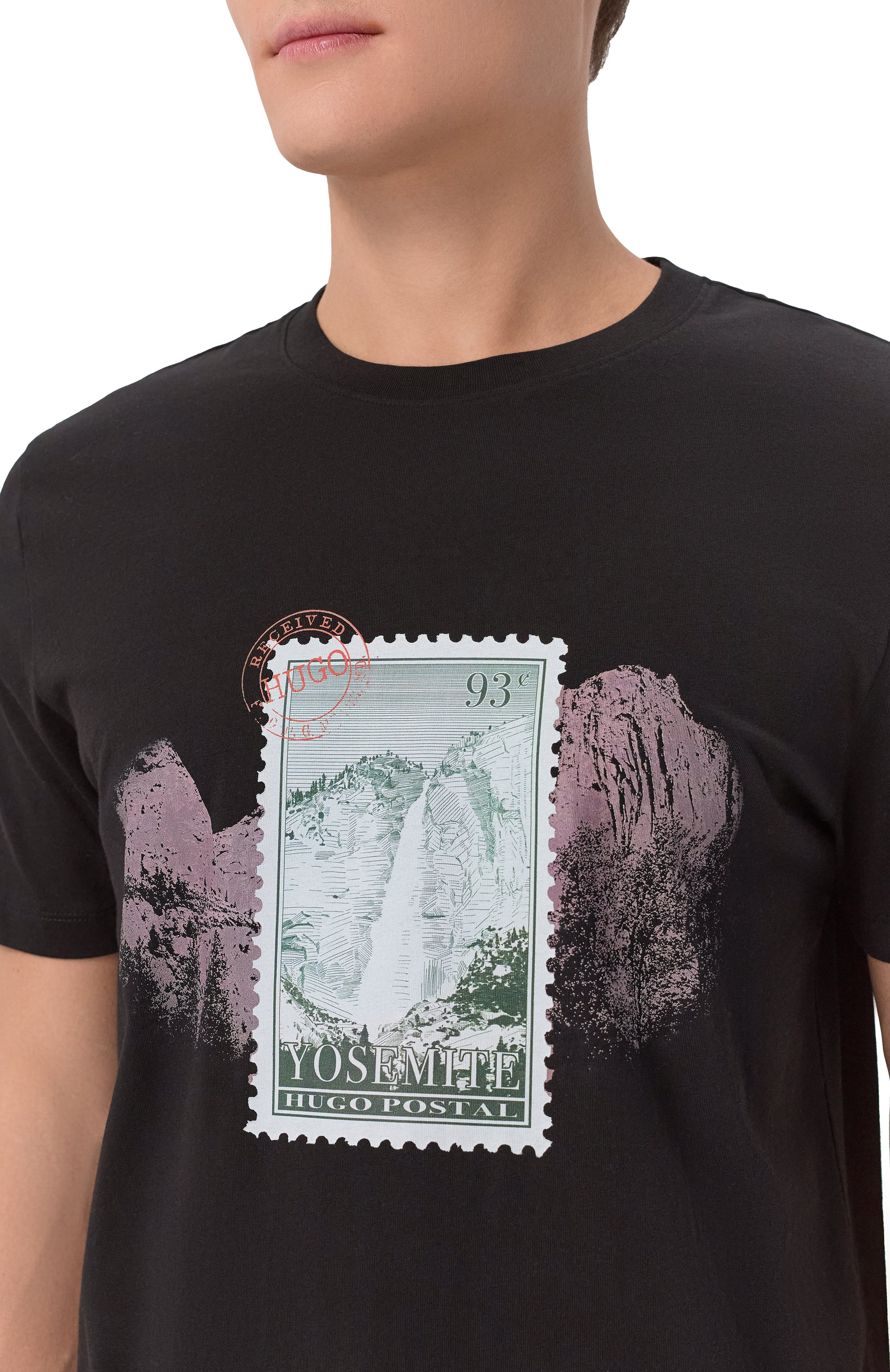 Хлопковая футболка HUGO, арт. 50553713, фото 5