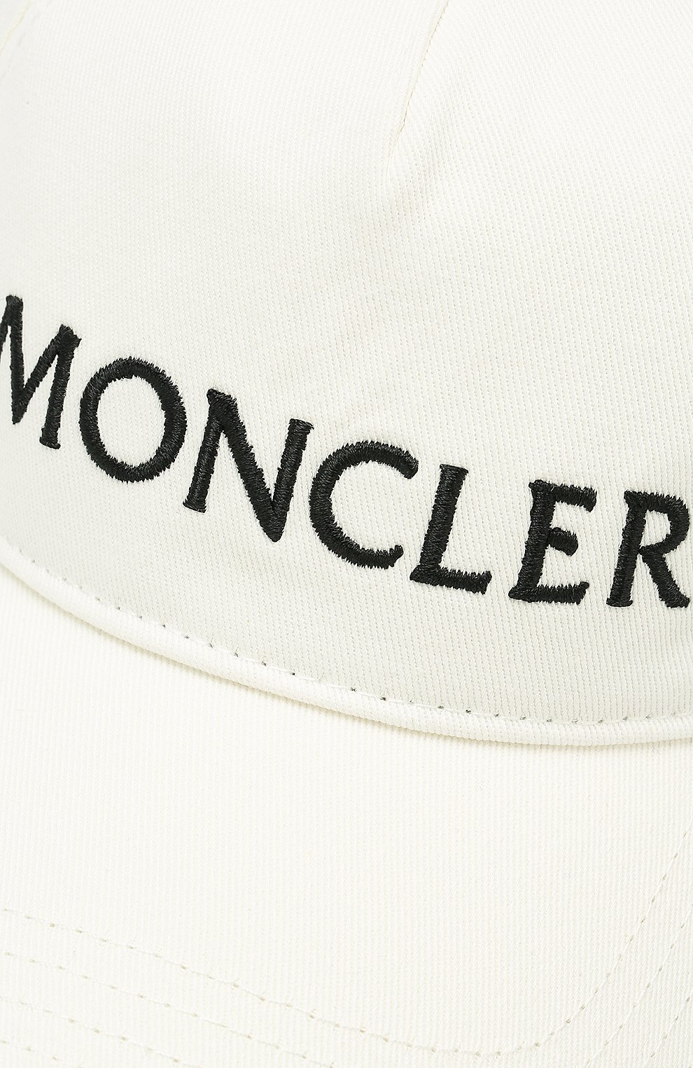 Хлопковая бейсболка MONCLER белого цвета по цене 8600 руб., арт. E1-093-00917-50-V0006, фото 3 Хлопковая бейсболка MONCLER, арт. E1-093-00917-50-V0006, фото 3