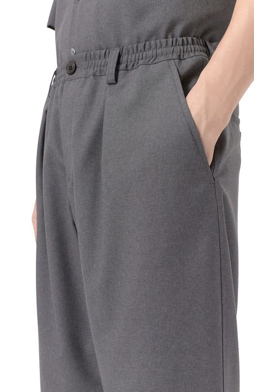 Шерстяные брюки Marni PUMU0017U4/TW839 Серый  PUMU0017U4/TW839 Фото 5