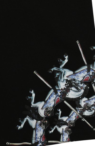 Хлопковые шорты MARCELO BURLON KIDS OF MILAN, арт. 20E/B/MB/3207/0020/2-6Y, фото 3