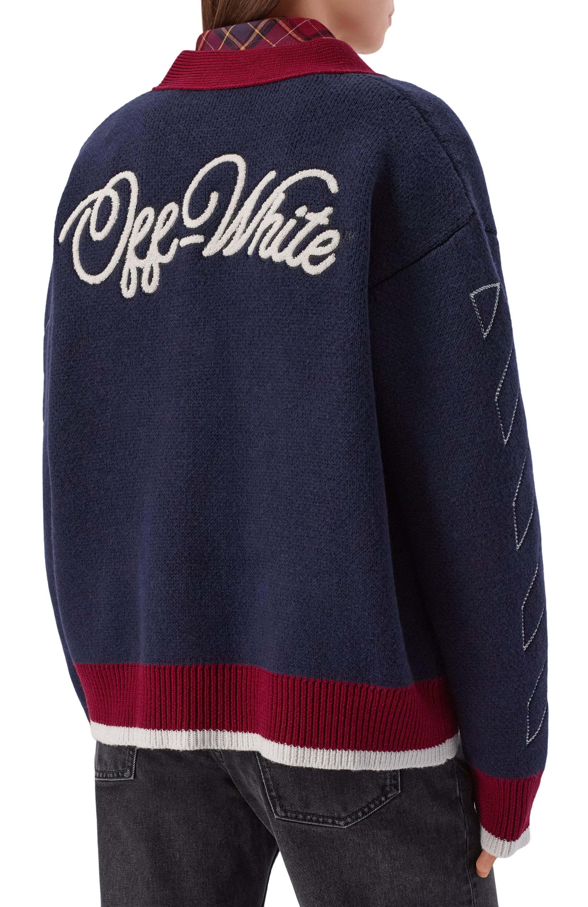 Шерстяной кардиган OFF-WHITE, арт. 0WHB04GF25KNI001, фото 4