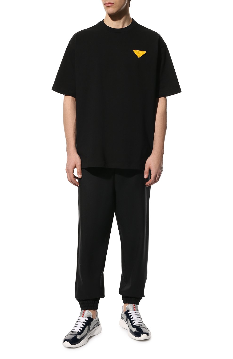 Комбинированные кроссовки PRADA, арт. 4E3400-ASZ-F0FJT, фото 2