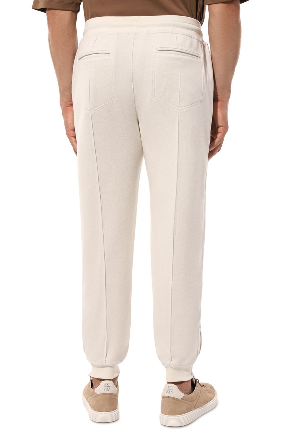 Джоггеры из кашемира и хлопка BRUNELLO CUCINELLI, арт. MM8323263G, фото 4