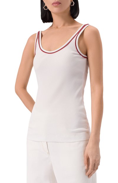 Хлопковая майка BRUNELLO CUCINELLI, арт. MG902FP320, фото 3