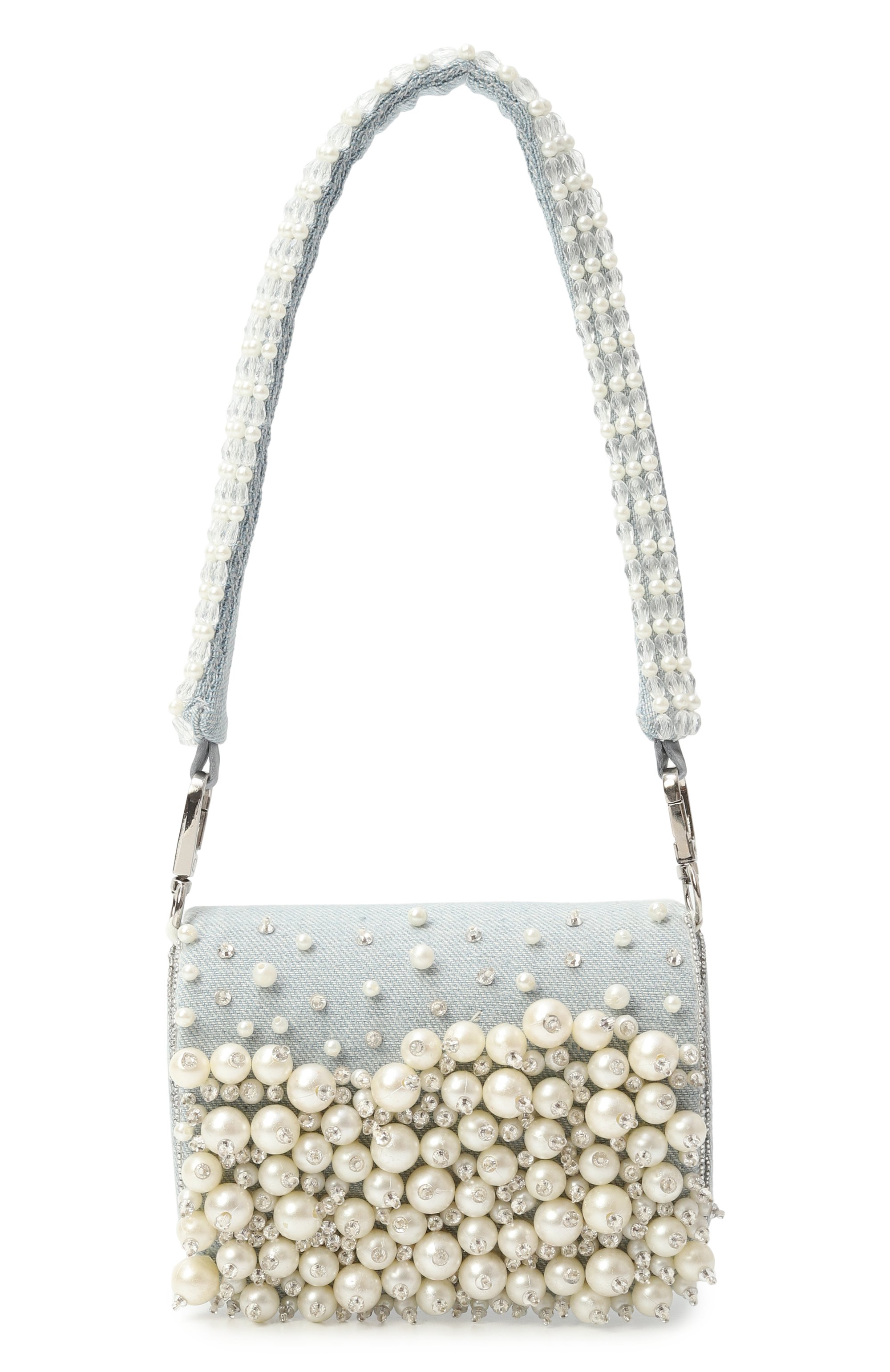 Сумка MAISON AVA светло-голубого цвета по цене 38150 руб., арт. MA-SS25-HBB08, фото 1 Сумка MAISON AVA, арт. MA-SS25-HBB08, фото 1