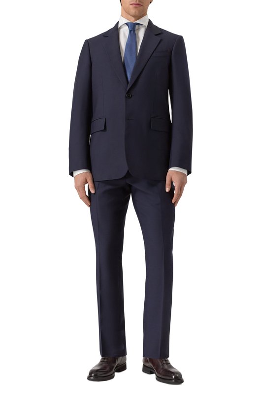 Шерстяные брюки Burberry 8113831 Синий  8113831 Фото 2