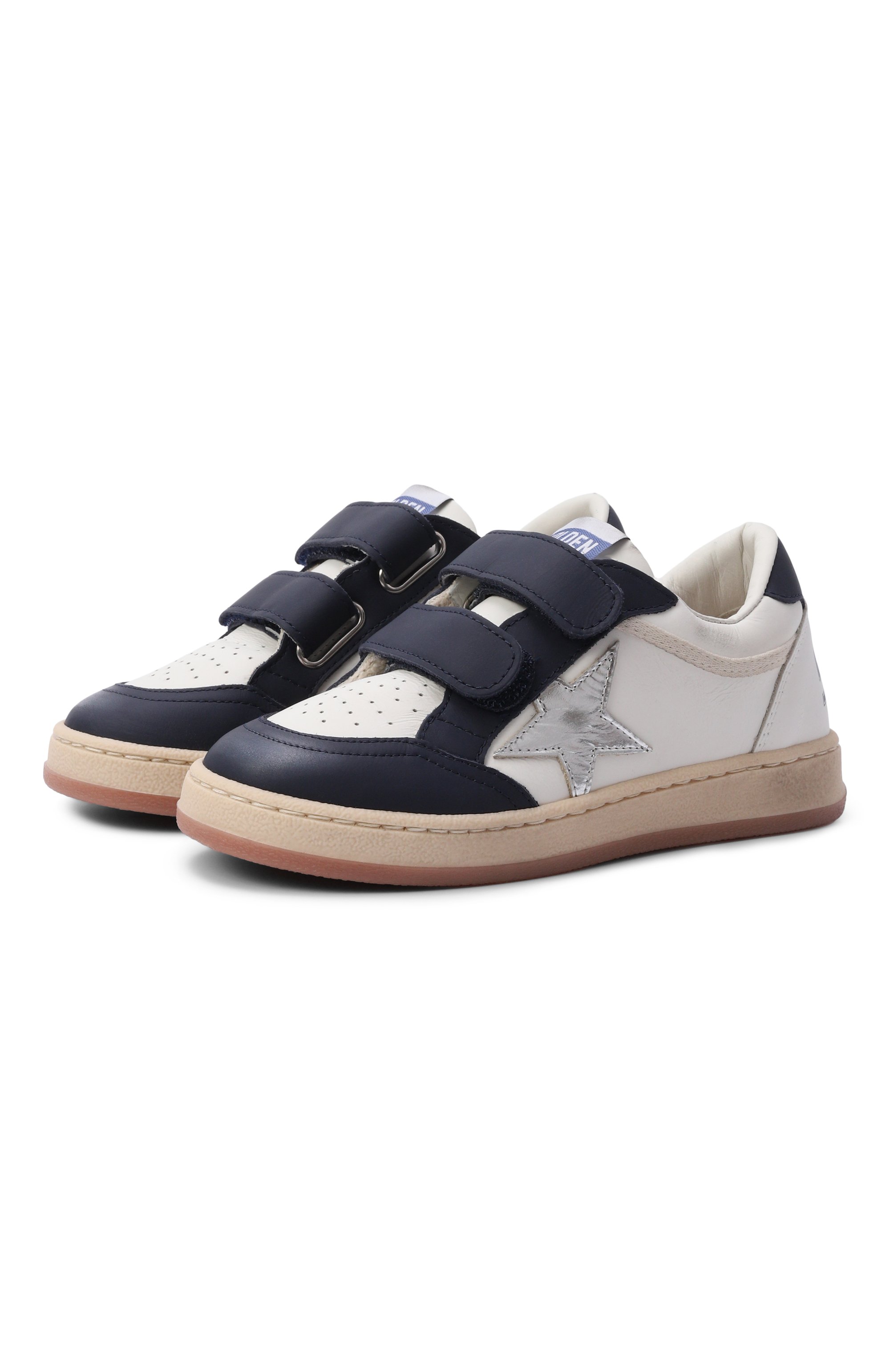 Кожаные кеды ball star GOLDEN GOOSE DELUXE BRAND, арт. GYF00501.F008656, фото 1