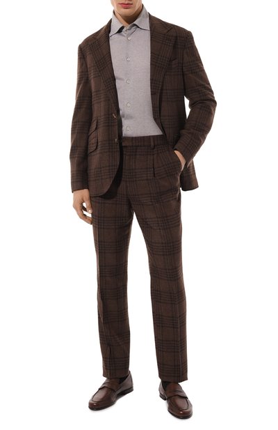 Мужской костюм из шерсти и шелка BRUNELLO CUCINELLI, арт. MY437LDWH