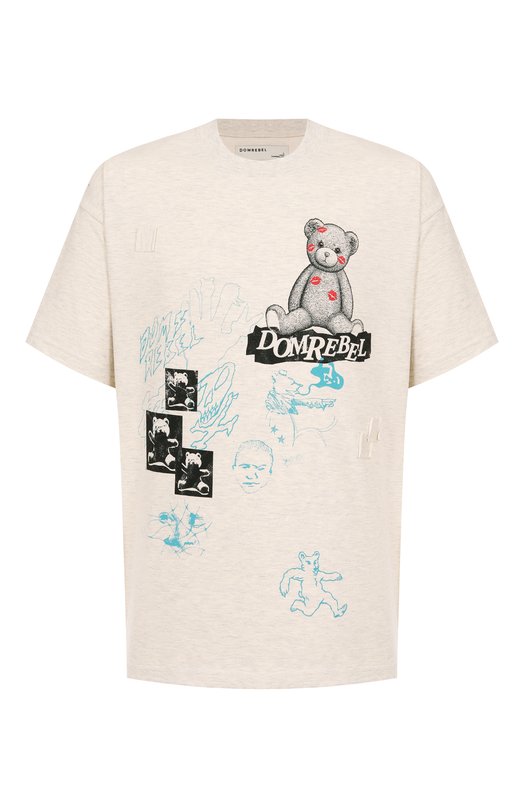 Хлопковая футболка DOMREBEL M HIGH L0W T-SHIRT Серый M HIGH L0W T-SHIRT