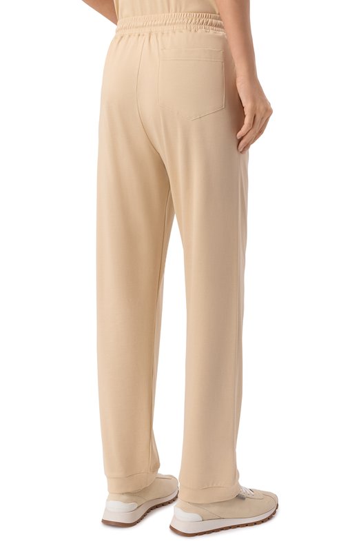 Брюки из шелка и хлопка MVST M25.2MW.T403/44627 Бежевый  M25.2MW.T403/44627 Фото 4