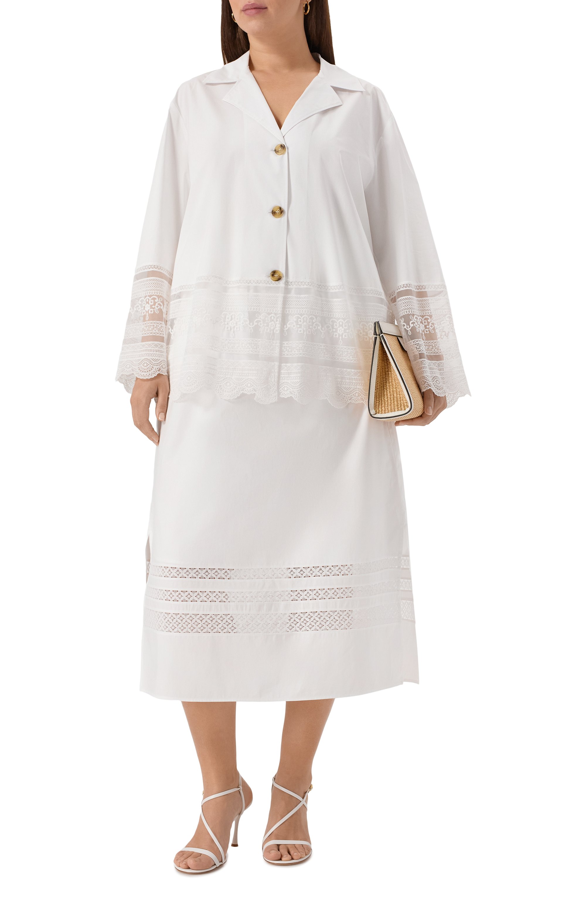 Хлопковая рубашка MARINA RINALDI, арт. ELICHE, фото 2