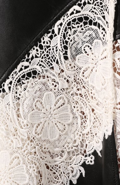 Пальто из смеси кожи и хлопка ALEXANDER MCQUEEN, арт. 621729/Q5ADT, фото 5