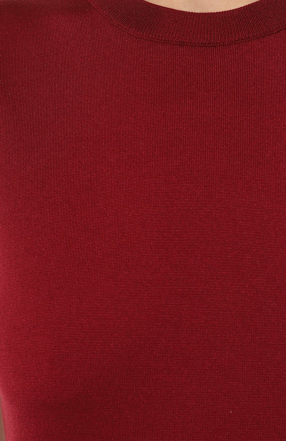 Шелковый топ DOLCE & GABBANA бордового цвета по цене 69950 руб., арт. FXT04T/JBSHX, фото 5 Шелковый топ DOLCE & GABBANA, арт. FXT04T/JBSHX, фото 5