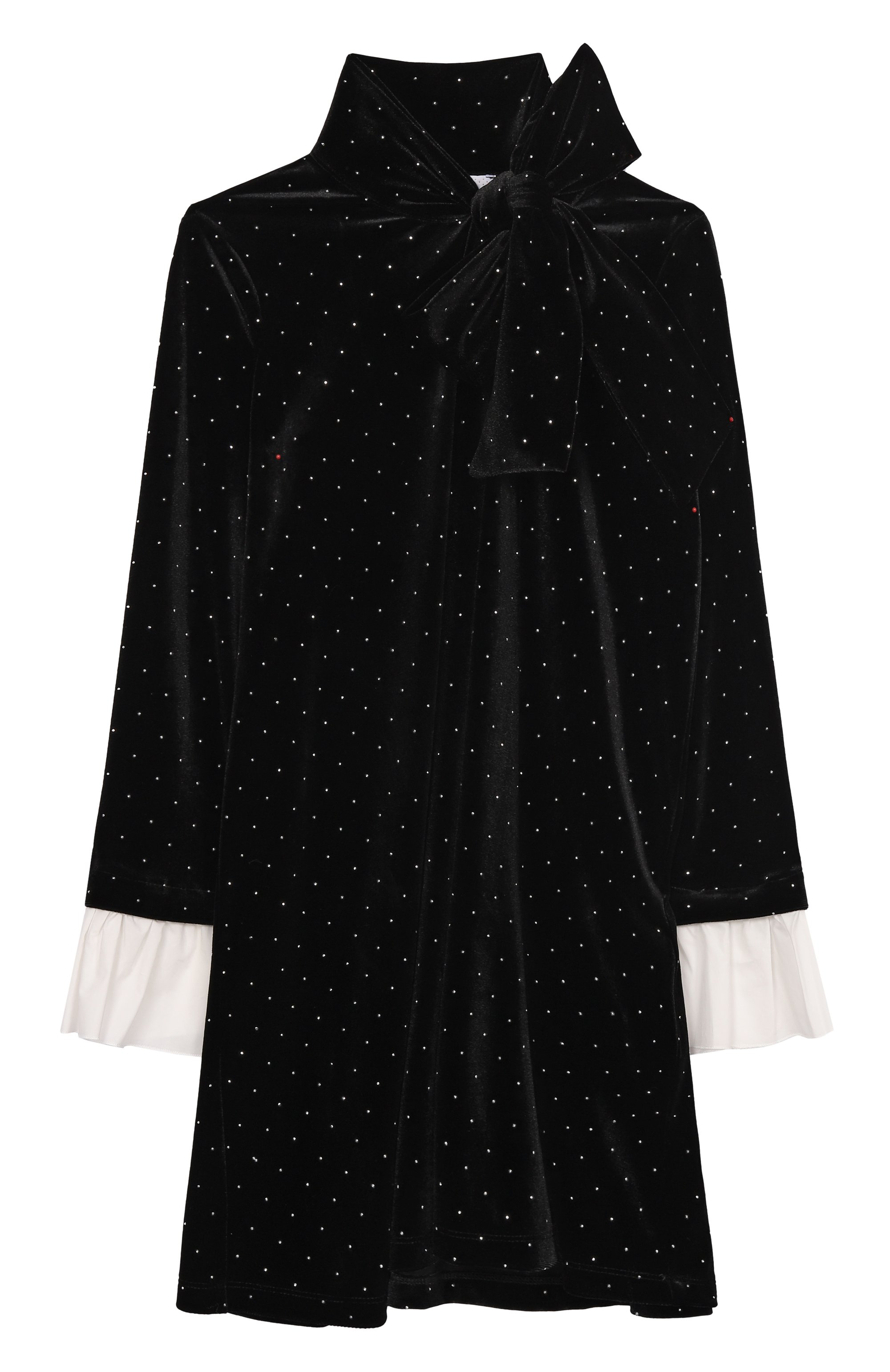 Бархатное платье MONNALISA, арт. 71F904, фото 1