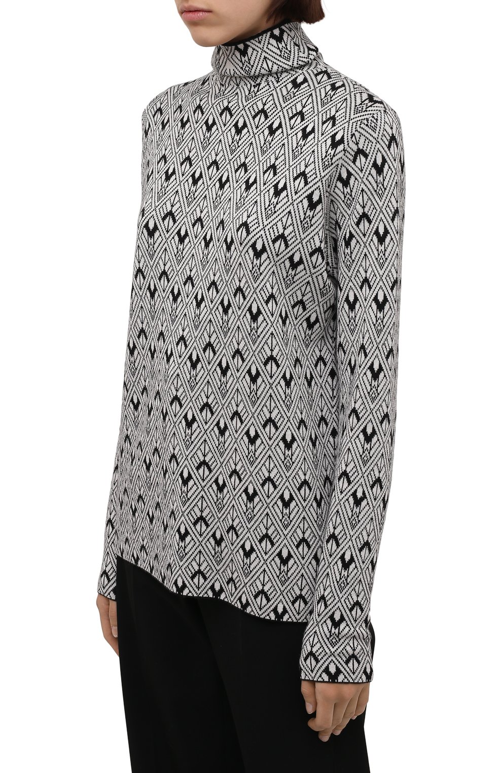 Водолазка из шелка и кашемира FREEAGE кремового цвета по цене 29680 руб., арт. W22.SW019.6030.101, фото 3 Водолазка из шелка и кашемира FREEAGE, арт. W22.SW019.6030.101, фото 3