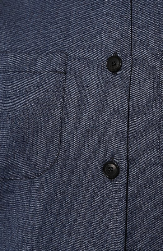 Шерстяная рубашка Kiton D50429K0121A15 Синий  D50429K0121A15 Фото 5