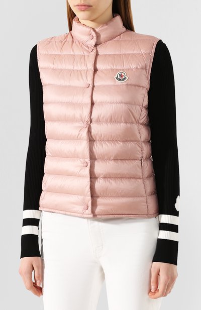 Пуховый жилет liane MONCLER розового цвета по цене 64400 руб., арт. F1-093-1A102-00-53048, фото 3 Пуховый жилет liane MONCLER, арт. F1-093-1A102-00-53048, фото 3