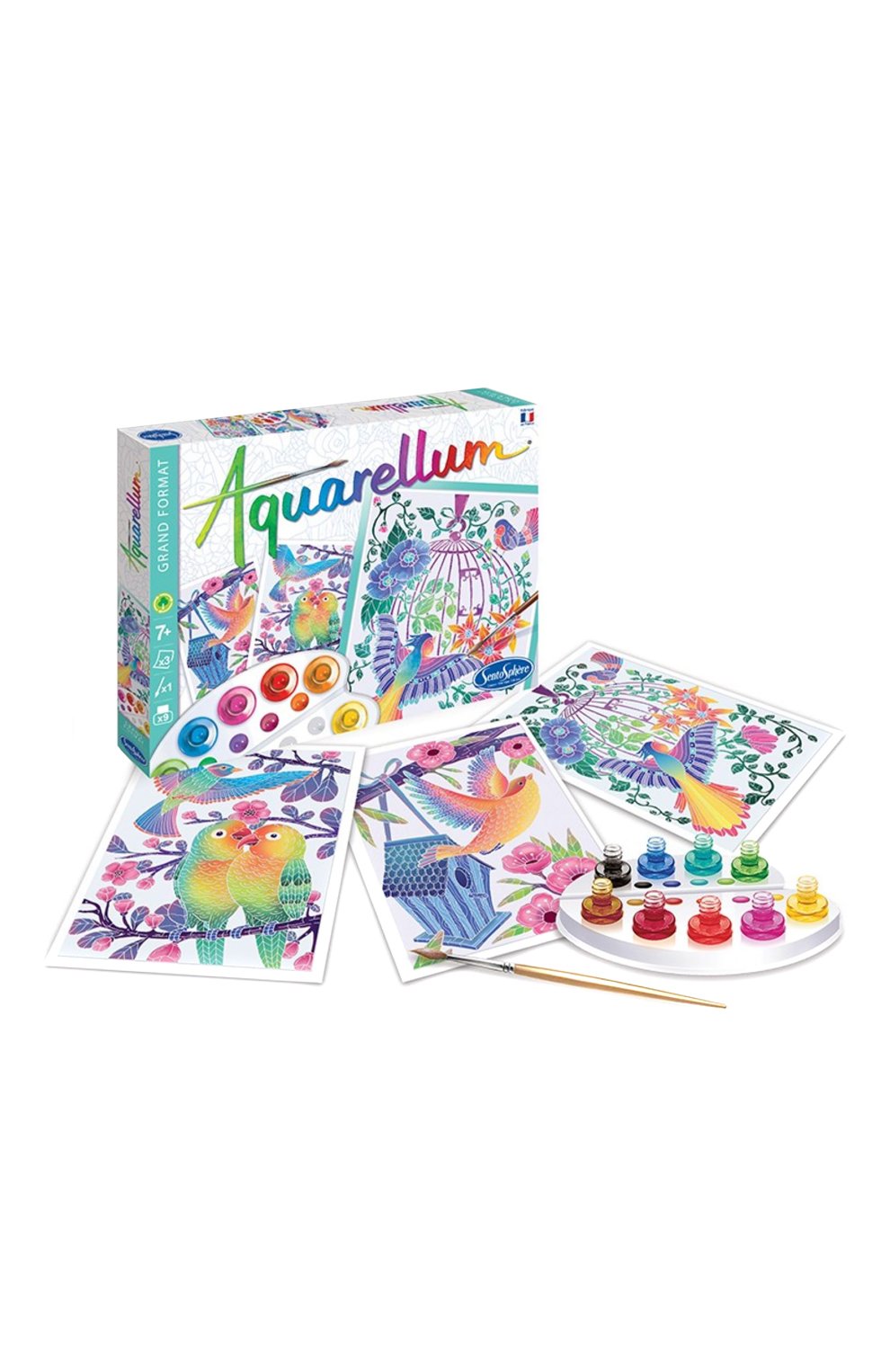 Акварельная раскраска птицы SENTOSPHERE, арт. 6395, фото 1