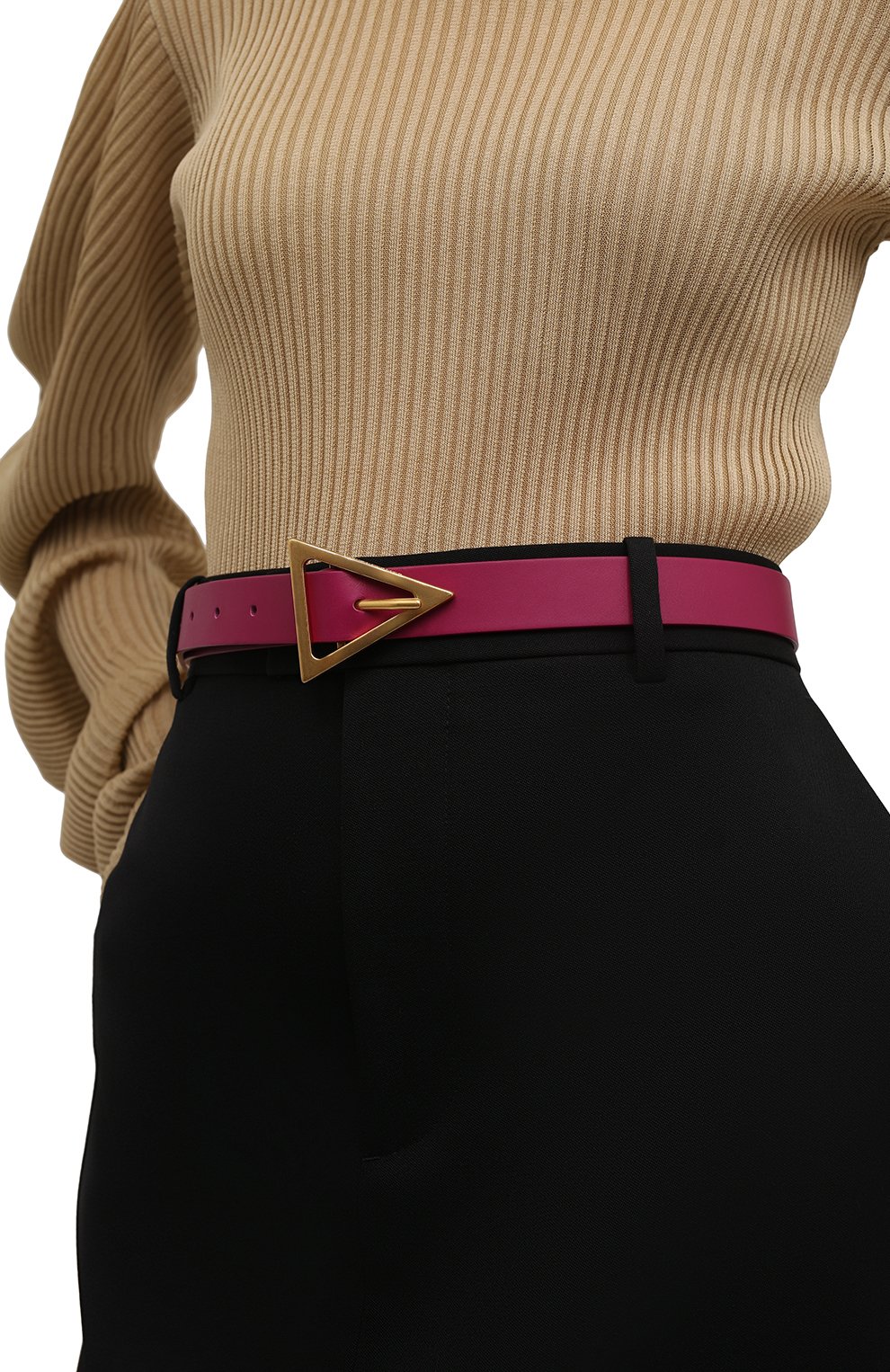 Кожаный ремень triangle BOTTEGA VENETA, арт. 609275/VMAU1, фото 2