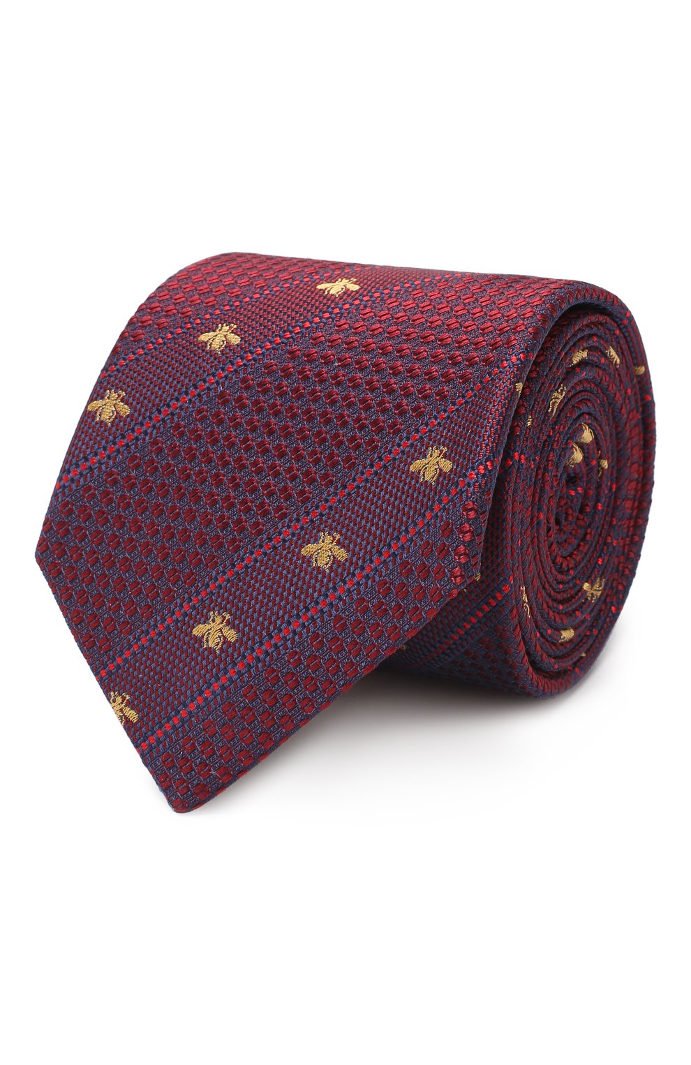 Шелковый галстук GUCCI бордового цвета по цене 28800 руб., арт. 451528/4E002, фото 1 Шелковый галстук GUCCI, арт. 451528/4E002, фото 1