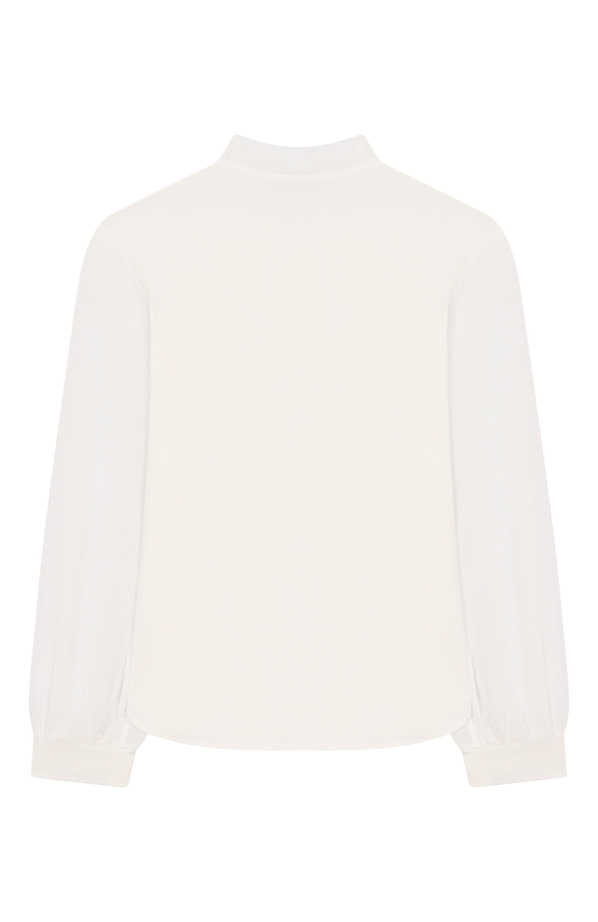 Хлопковая блузка ELLA.B кремового цвета по цене 16600 руб., арт. EBR2522/6A-8A, фото 2 Хлопковая блузка ELLA.B, арт. EBR2522/6A-8A, фото 2