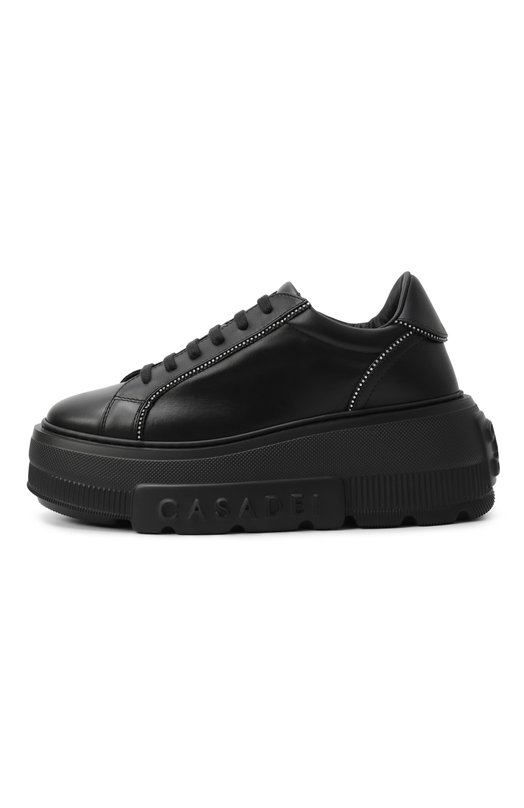 Кожаные кеды Nexus Casadei 2X076A070NSALEN Чёрный  2X076A070NSALEN Фото 4