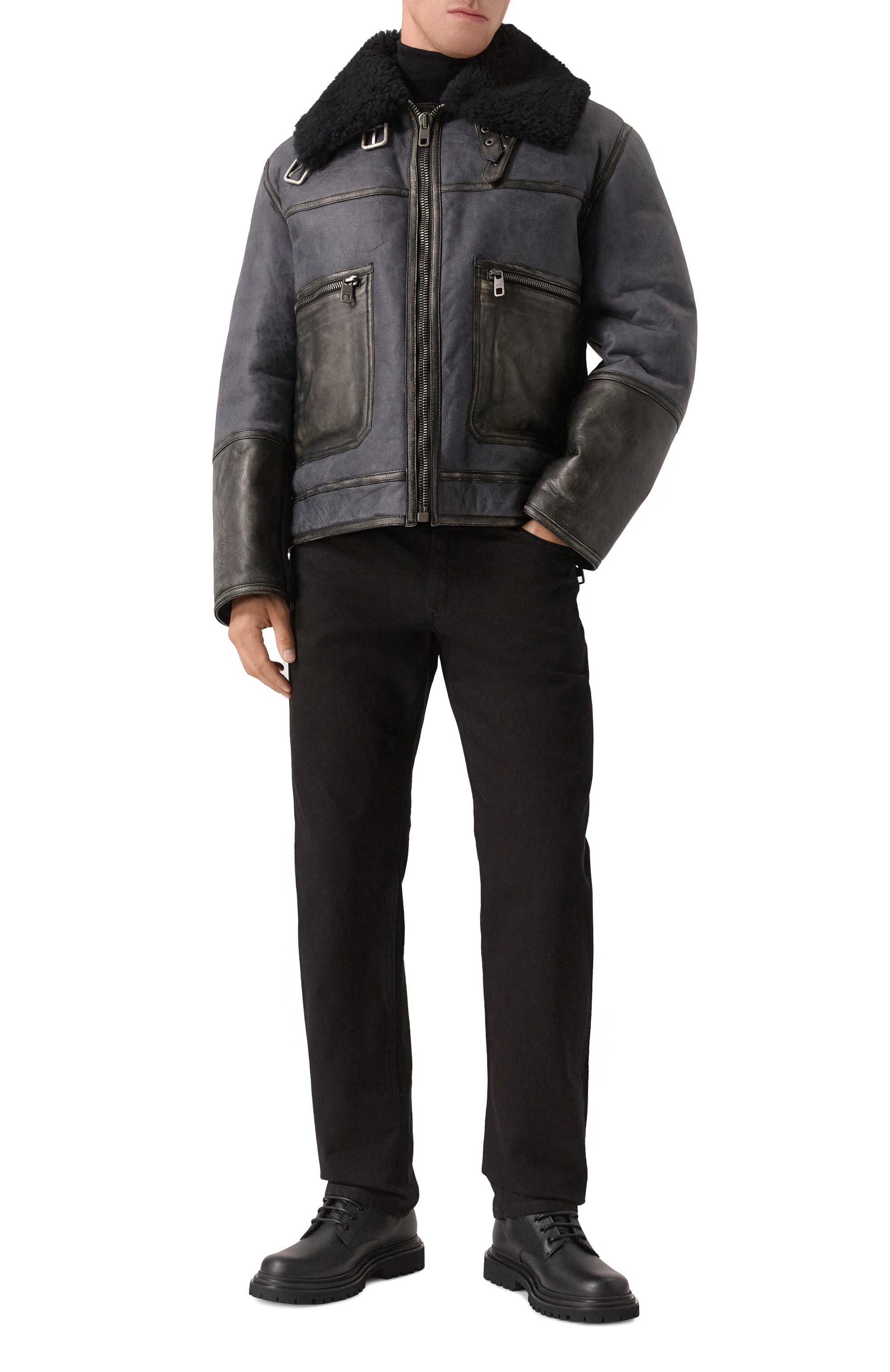 Кожаные ботинки DOLCE & GABBANA, арт. A60613/A6H47, фото 2