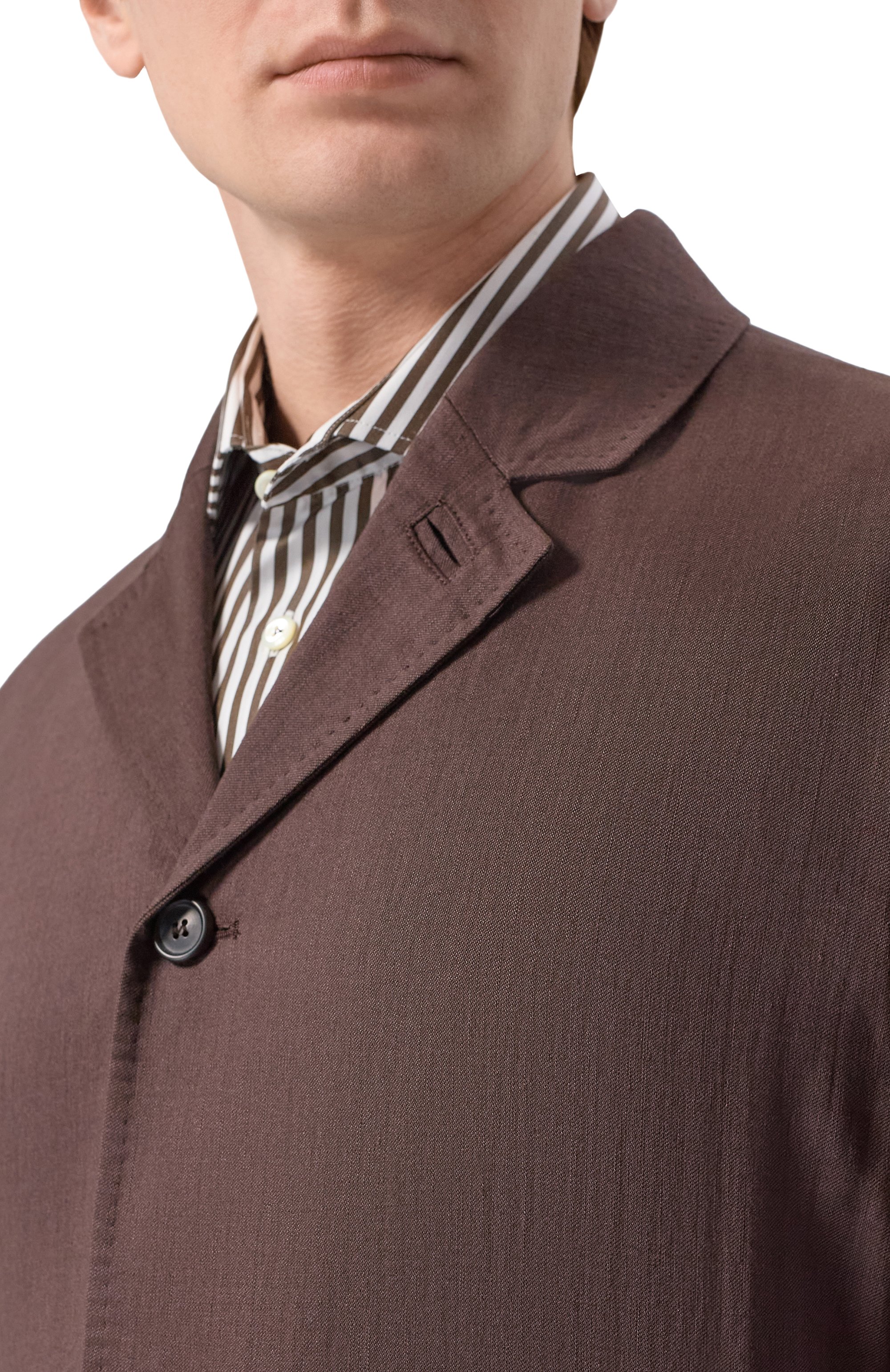 Куртка-рубашка изо льна и шерсти CORNELIANI, арт. 27LI53/2718468, фото 5