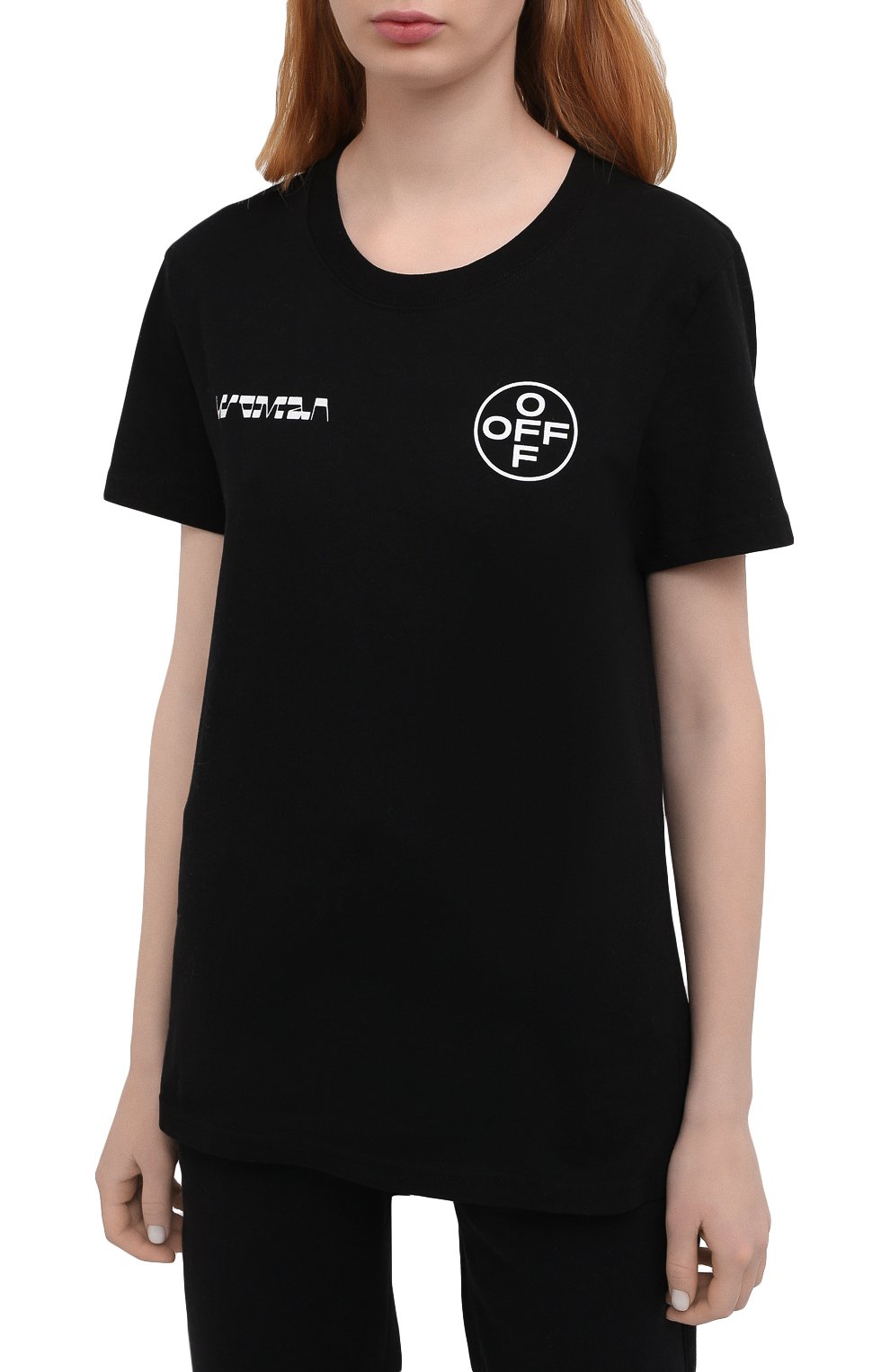 Хлопковая футболка OFF-WHITE, арт. 0WAA049R21JER008, фото 3