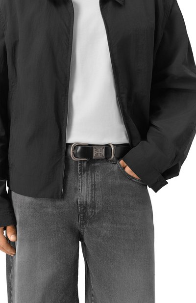 Мужского кожаный ремень VETEMENTS, арт. UE76BE313B/2470 LEATHER