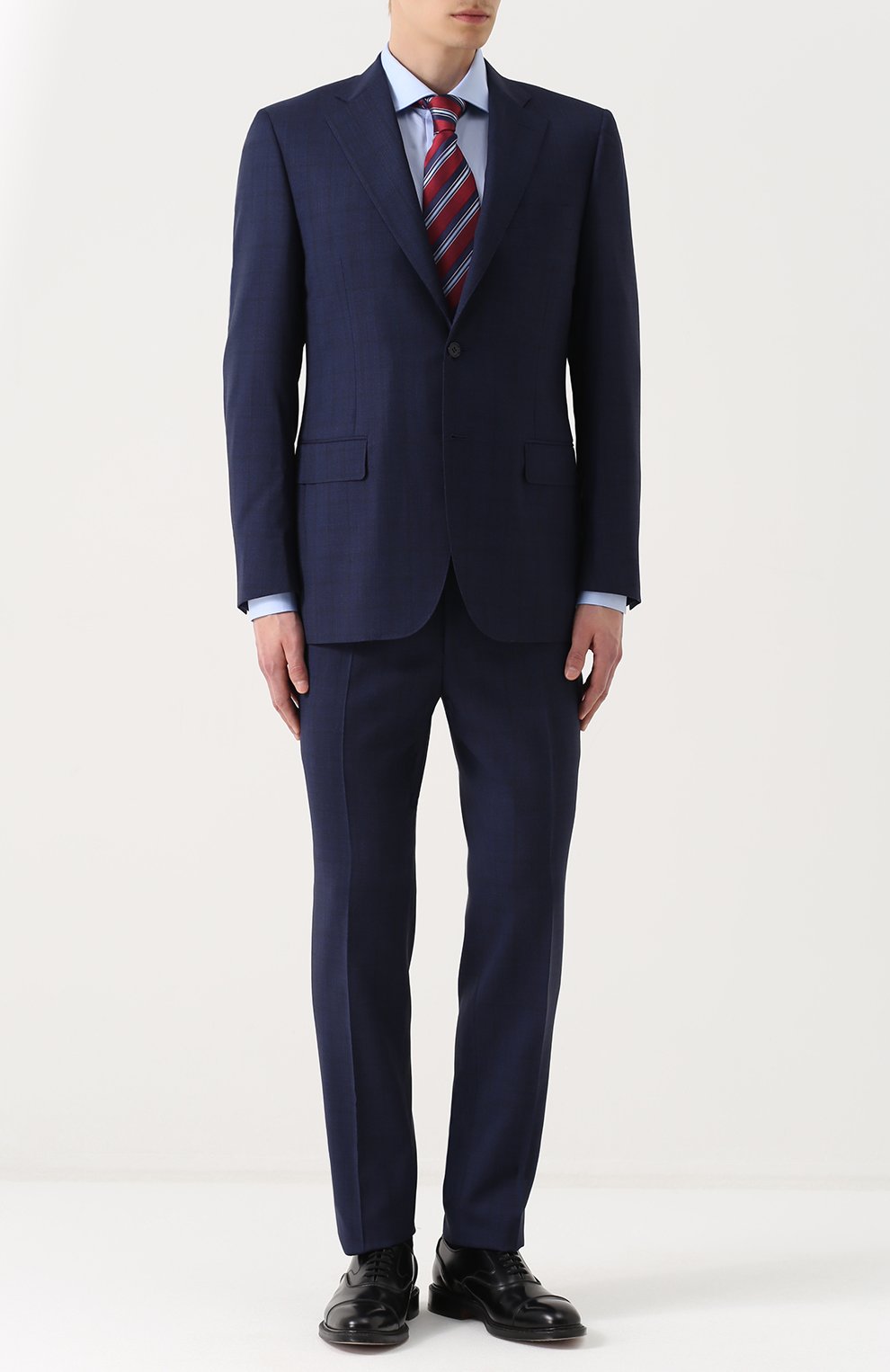 Хлопковая сорочка KITON голубого цвета по цене 77850 руб., арт. UCIH0003708003, фото 2 Хлопковая сорочка KITON, арт. UCIH0003708003, фото 2