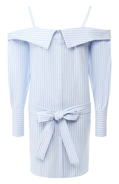 Женское хлопковое платье VICTORIA, VICTORIA BECKHAM, арт. DRVV 647 SS19 CHAMBRAY STRIPE