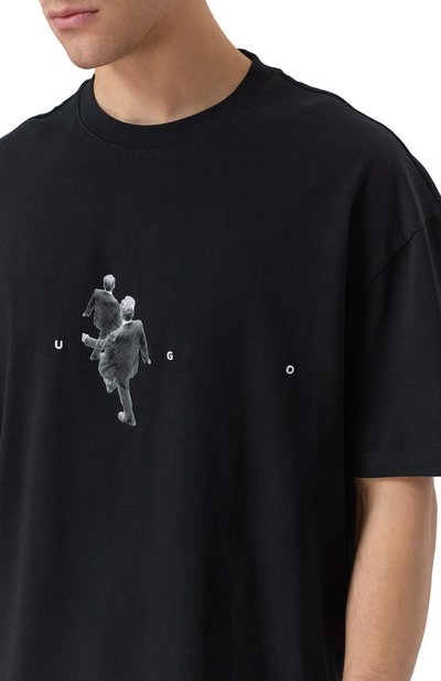 Хлопковая футболка HUGO, арт. 50553337, фото 5