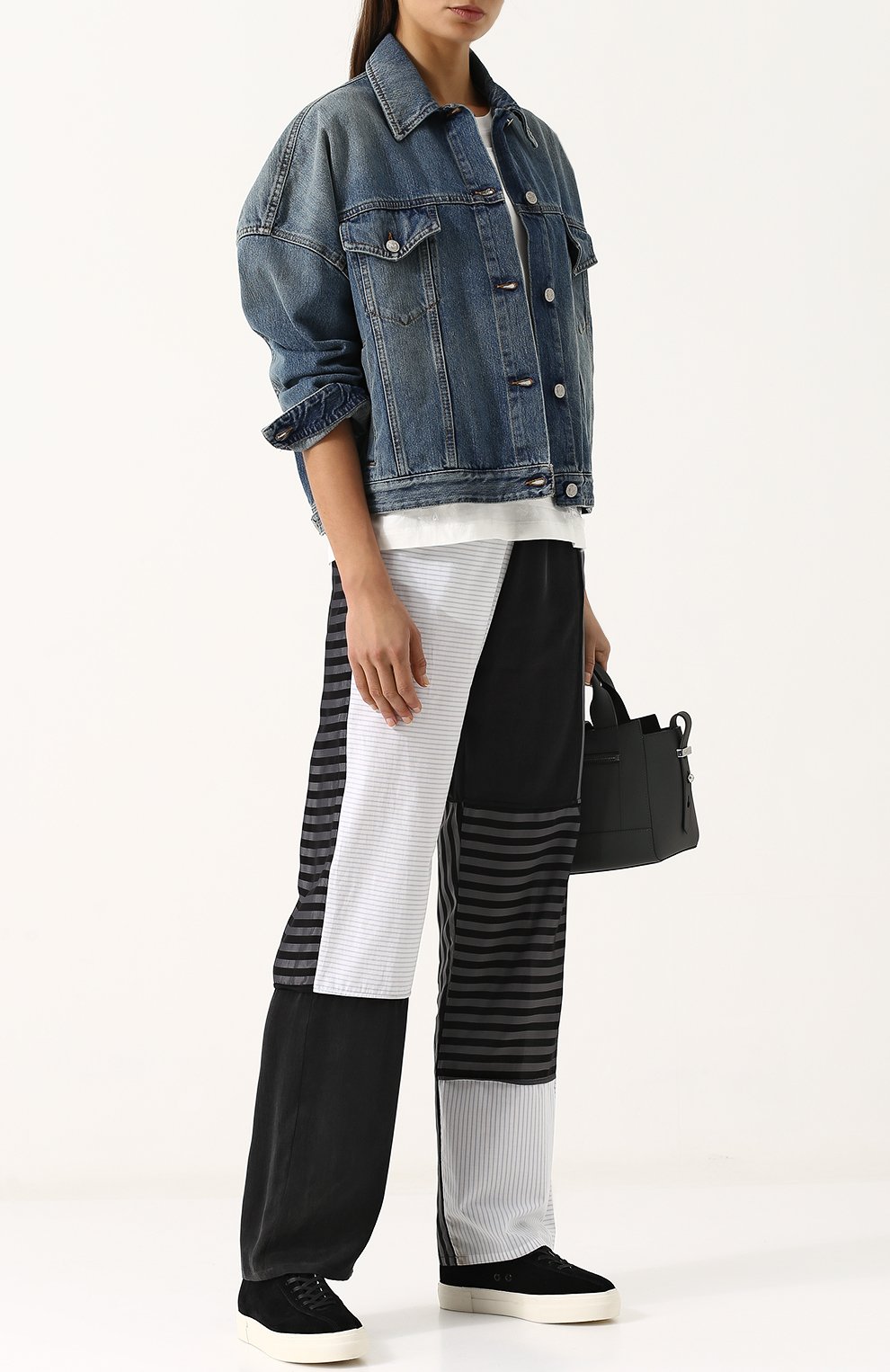 Хлопковая футболка свободного кроя с круглым вырезом MM6, арт. S32GC0469/S21058, фото 2