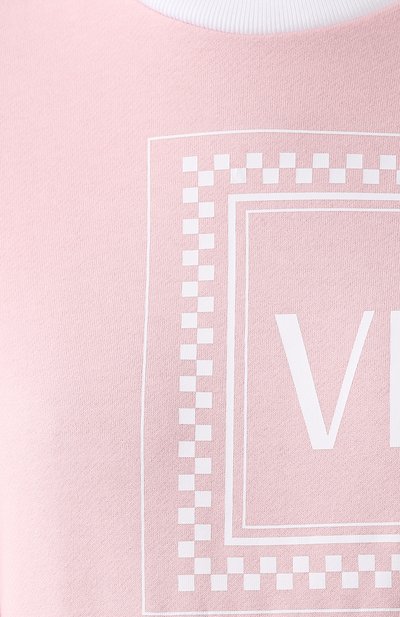 Хлопковый свитшот VERSACE розового цвета по цене 93400 руб., арт. A82271/A217878, фото 5 Хлопковый свитшот VERSACE, арт. A82271/A217878, фото 5