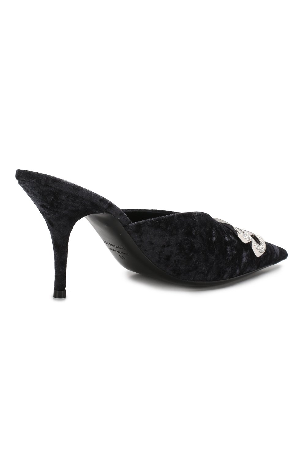 Бархатные мюли bb BALENCIAGA, арт. 570253/W1I81, фото 4