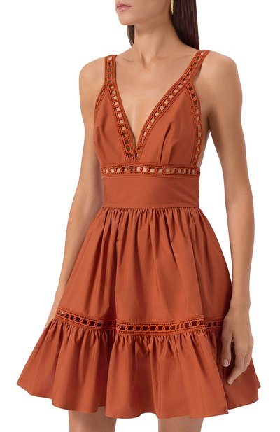 Хлопковое платье ELIE SAAB, арт. D0849NP25/P0015, фото 3