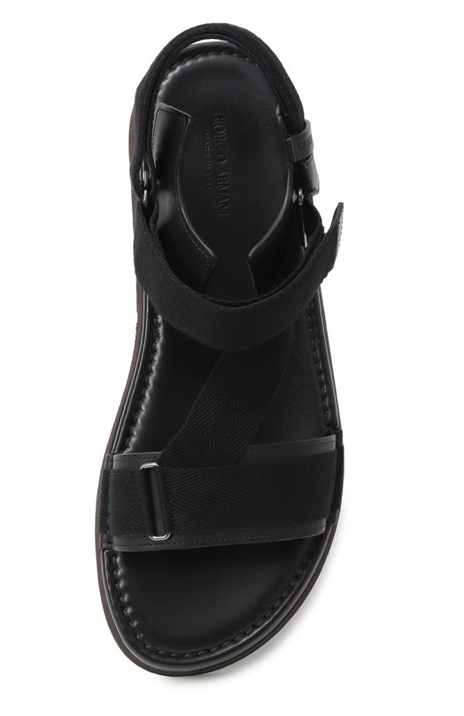 Кожаные сандалии Giorgio Armani GM001776/AF19218 Чёрный  GM001776/AF19218 Фото 6