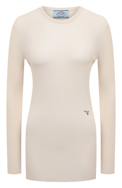 Женский шелковый пуловер PRADA, арт. P24I1V-1ZD8-F0006-212