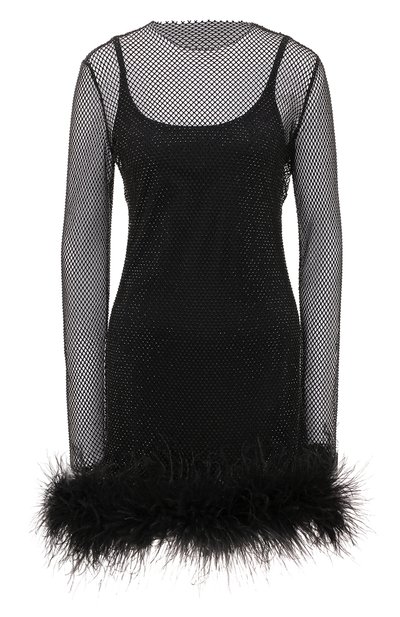 Платье с отделкой перьями ALINE, арт. AL151002-1, фото 1