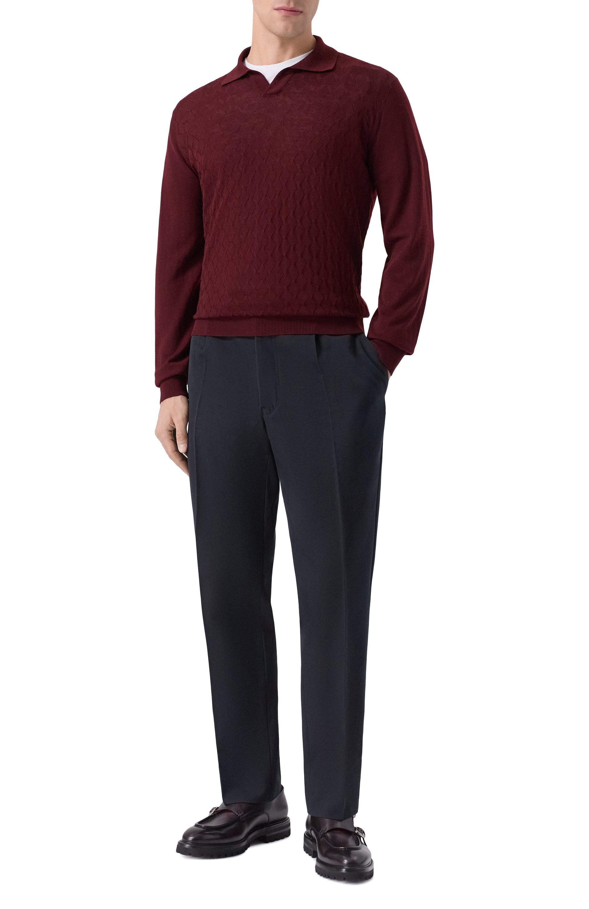 Кожаные монки W.GIBBS темно-бордового цвета по цене 67750 руб., арт. 7260005/B0X ANTIC W00LEN, фото 2 Кожаные монки W.GIBBS, арт. 7260005/B0X ANTIC W00LEN, фото 2