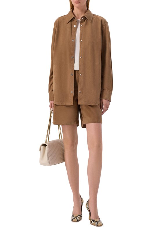 Замшевая рубашка MVST M26.2PW.L022/METIS SUEDE 0.4 MM Бежевый  M26.2PW.L022/METIS SUEDE 0.4 MM Фото 2