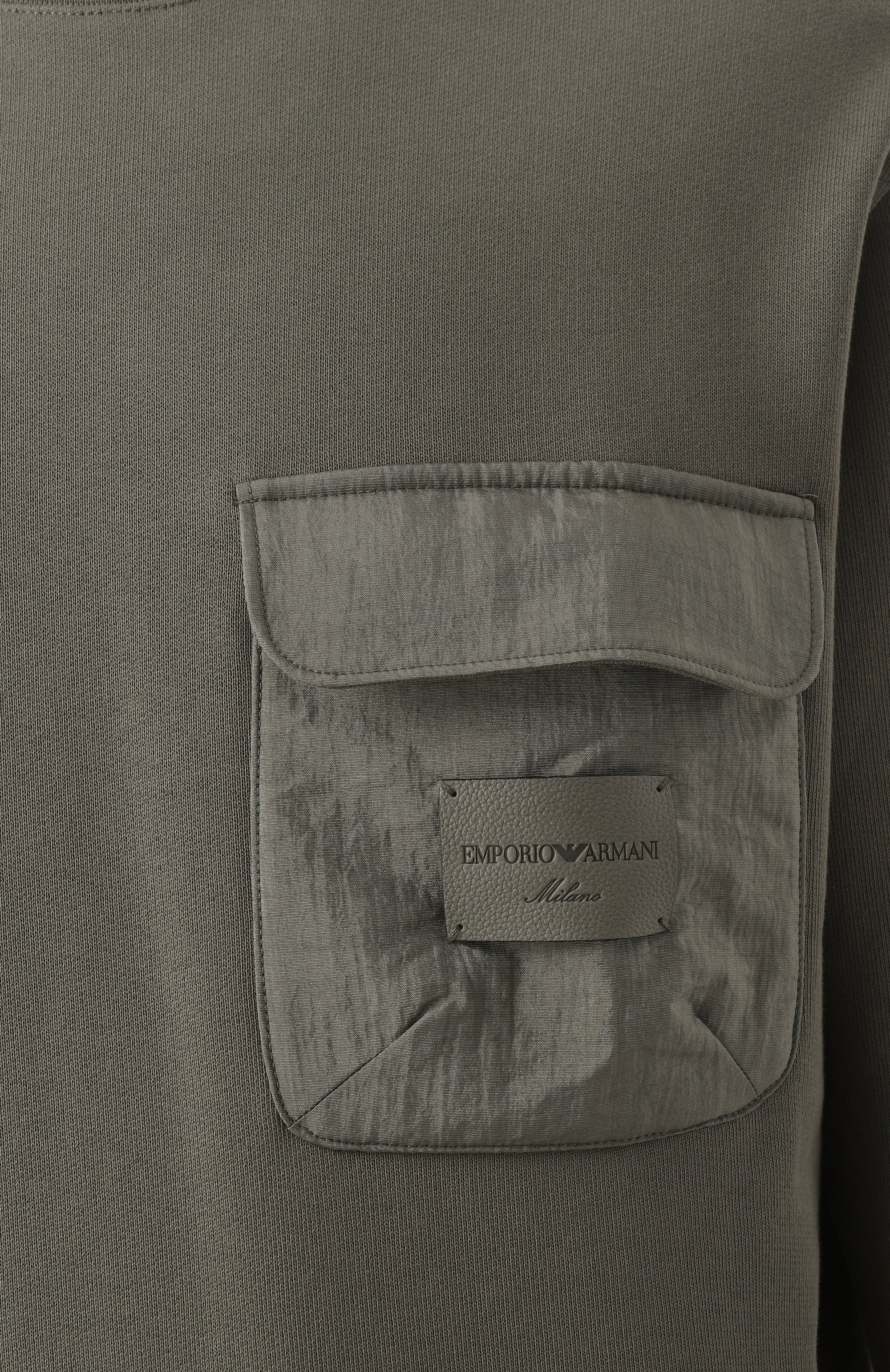 Хлопковый свитшот EMPORIO ARMANI, арт. EM001715/AF13713, фото 6