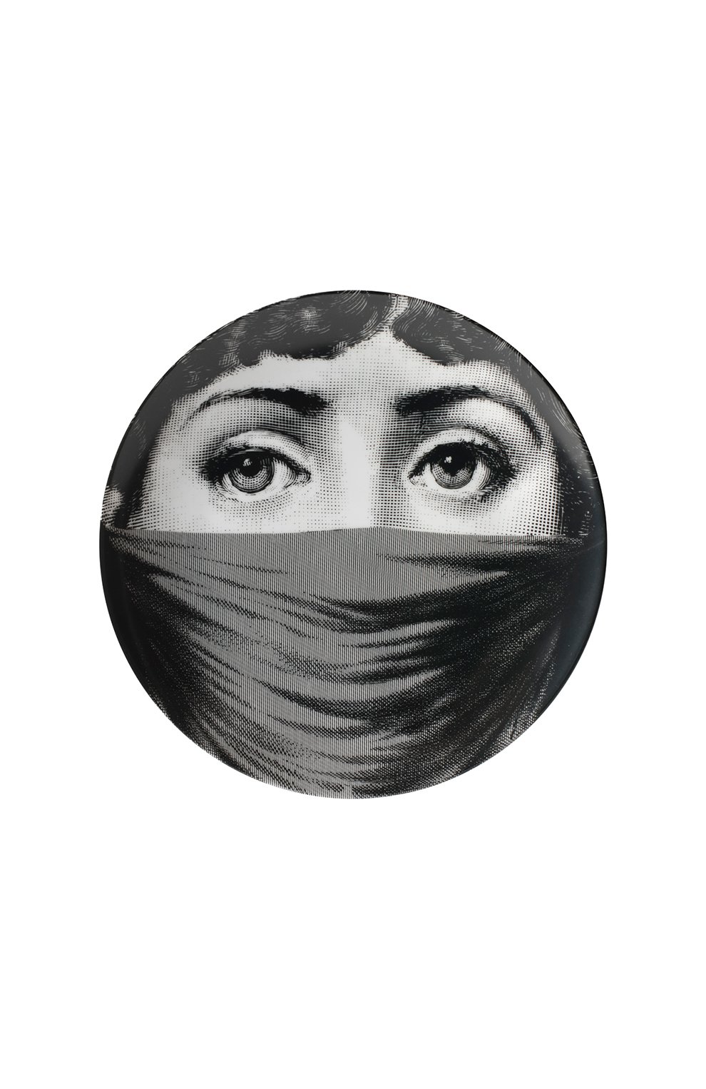 Декоративная тарелка tema e variazioni n.91 FORNASETTI черно-белого цвета по цене 22500 руб., арт. PTV091X, фото 1 Декоративная тарелка tema e variazioni n.91 FORNASETTI, арт. PTV091X, фото 1