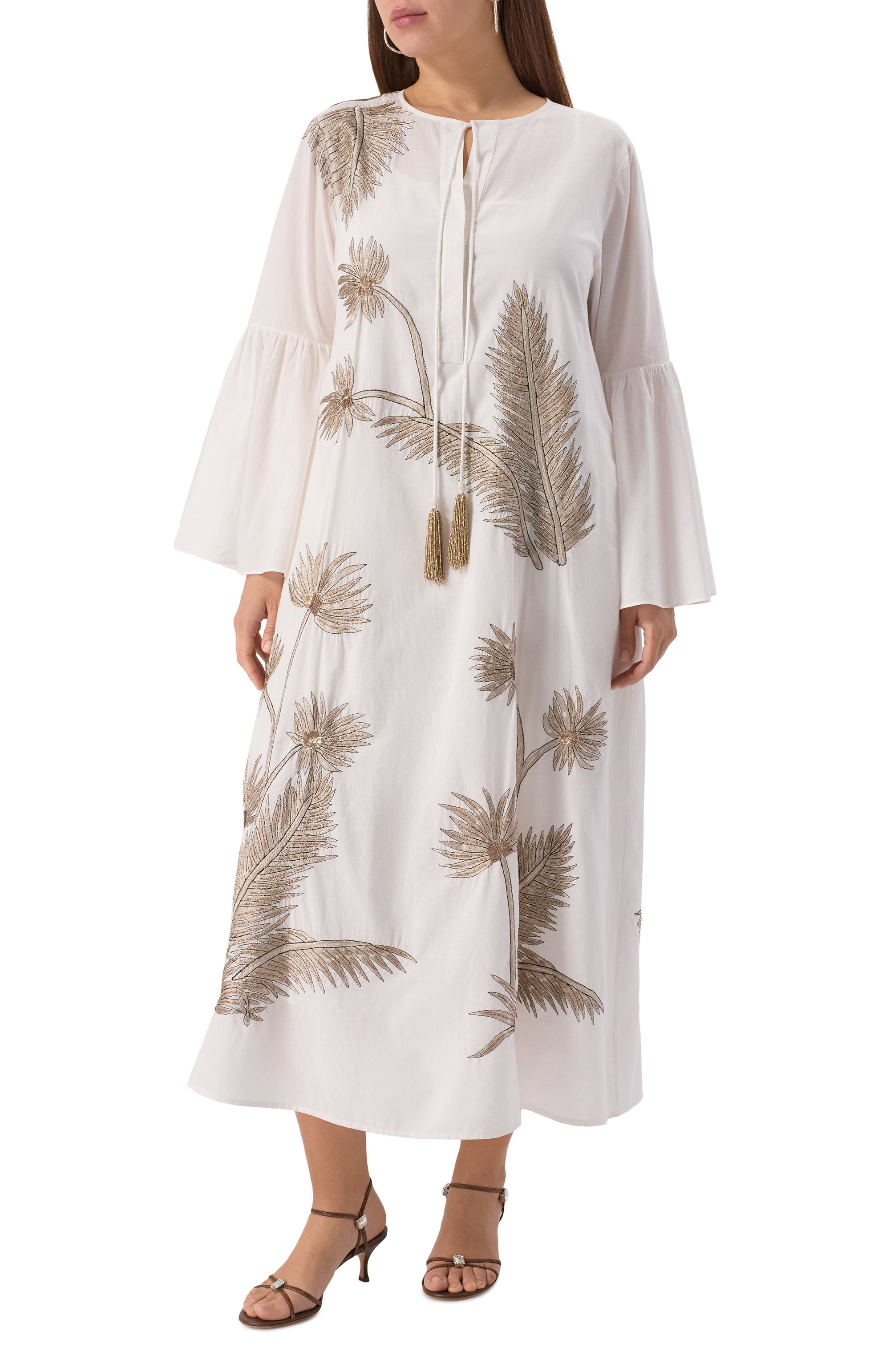 Хлопковое платье MARINA RINALDI, арт. Y0RK, фото 3