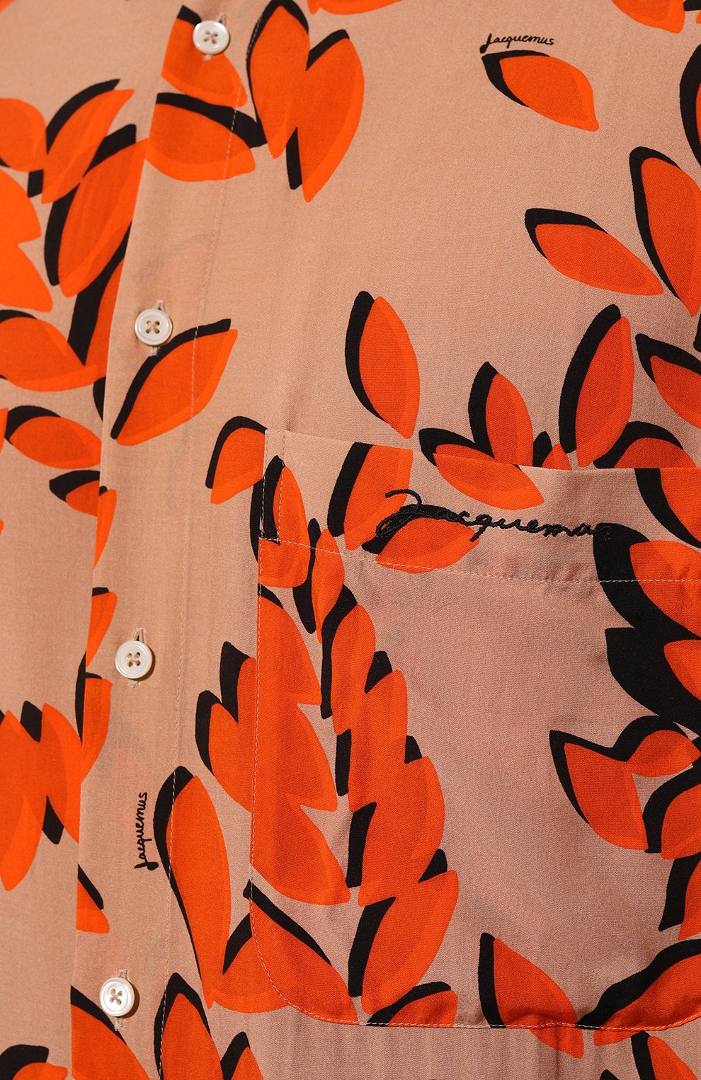 Рубашка JACQUEMUS, арт. 22E215SH002/1002PRINTORANGE, фото 5